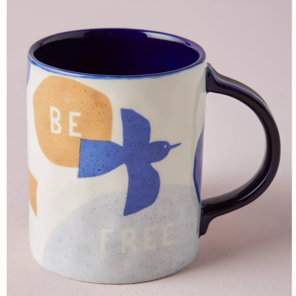 Anthro | Be Free Mug